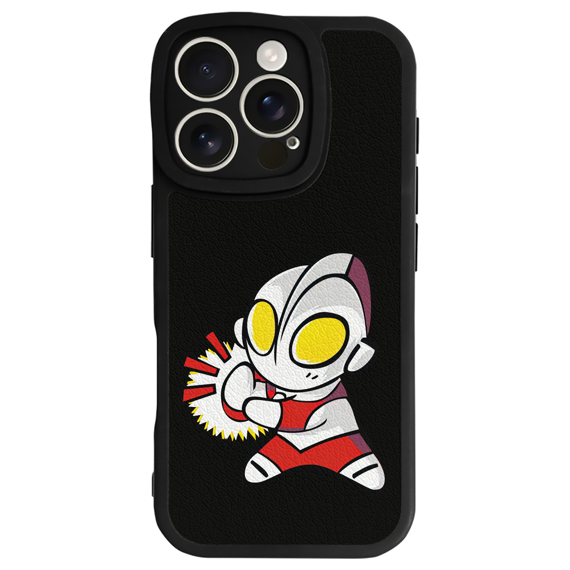 （画像用） ウルトラマン Ultraman 【iPhone 16シリーズ対応】シリコンスマホケース（レザー調） 材質：シリコン